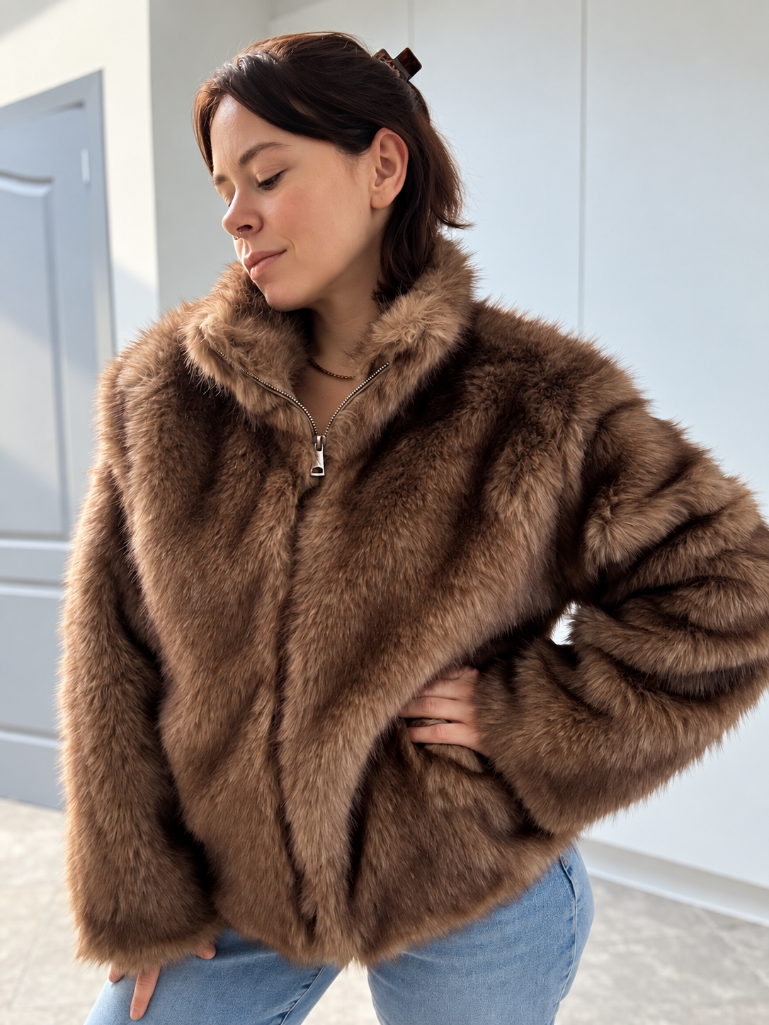 The Bella Faux Fur Jacket